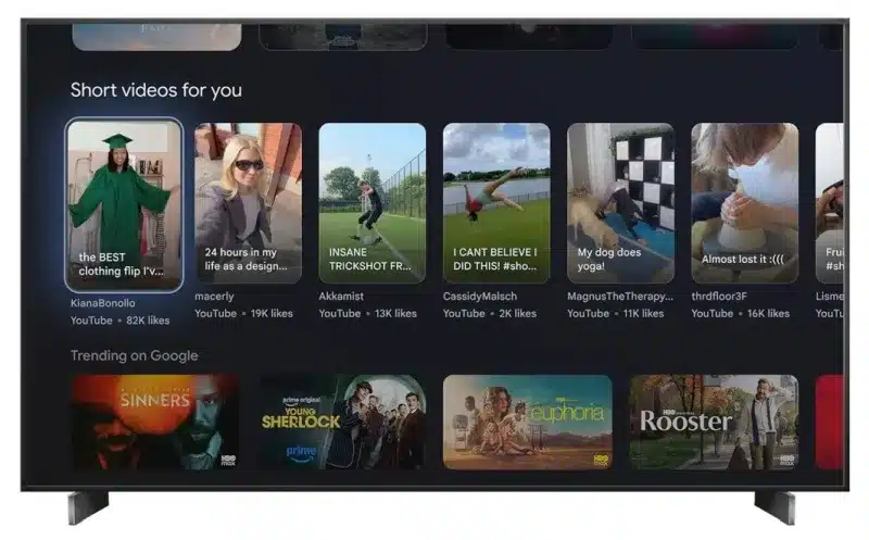 Google TV ще получи нови AI функции и лента с кратки видеоклипове на началния екран