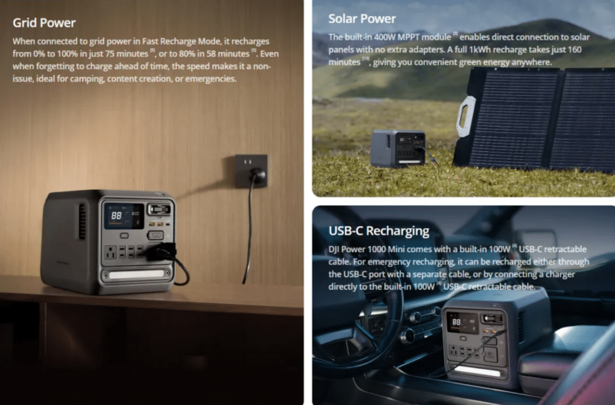 DJI представи компактната преносима електростанция Power 1000 Mini