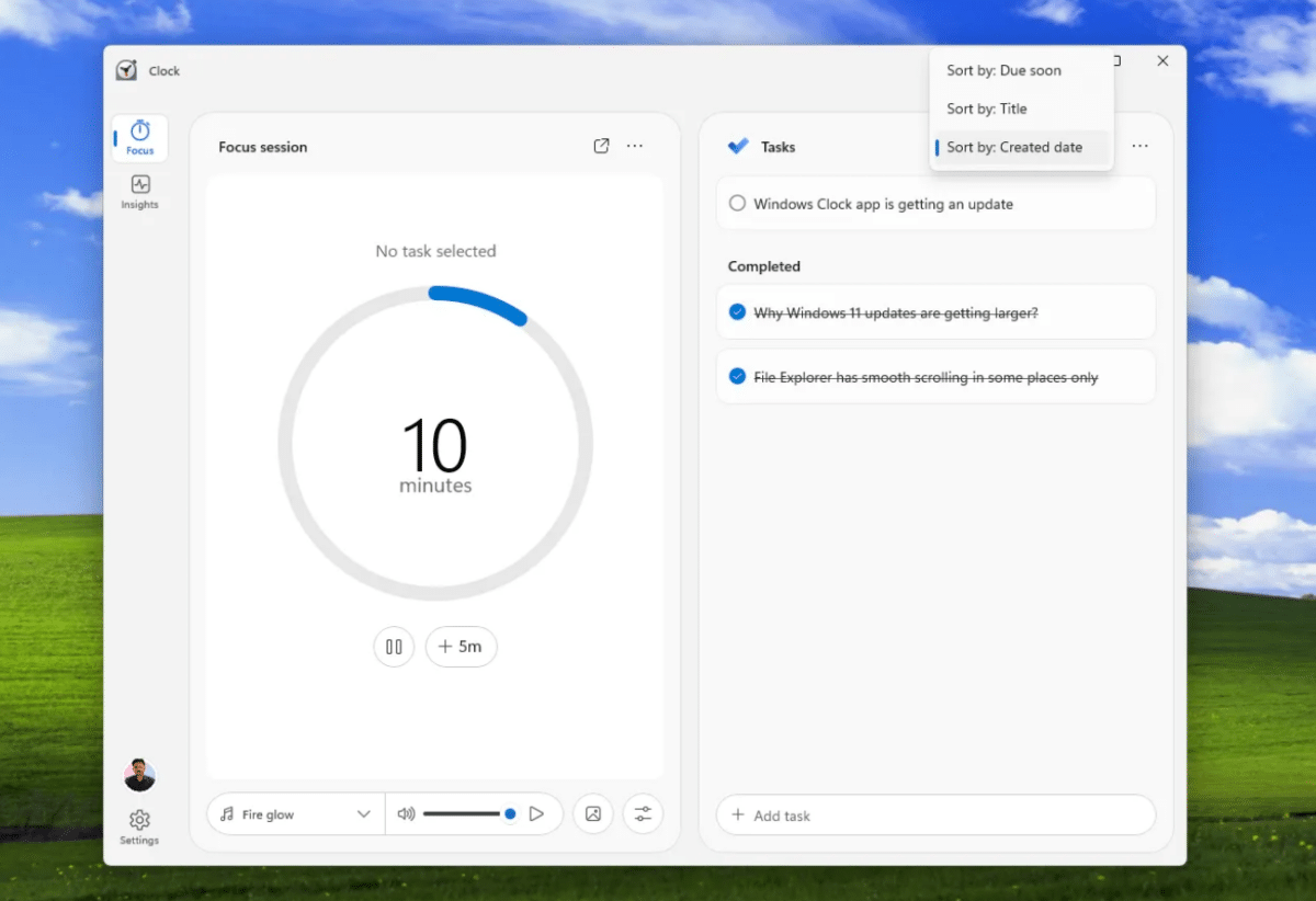 Microsoft ще обнови изцяло часовника в Windows 11, с AI функции и контрол на вниманието