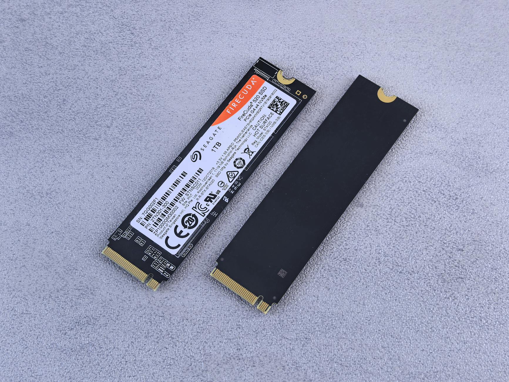 high performance nvme ssd on gray surface