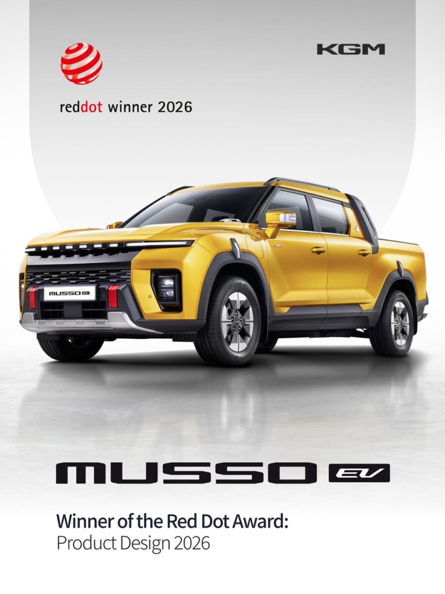 KGM Musso EV взе Red Dot 2026 с необичаен дизайн