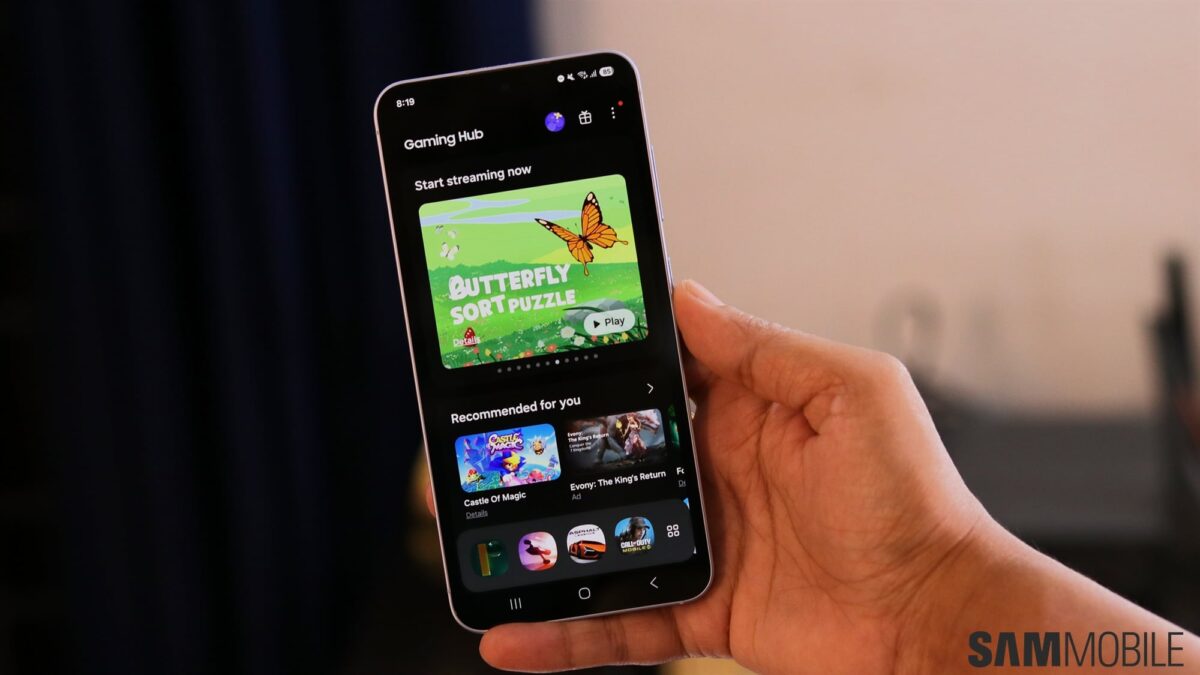 Samsung стартира бета тестване на Gaming Hub с усъвършенствана система за лични препоръки и преработен интерфейс