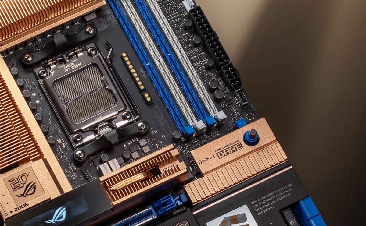 Asus представи дънната платка ROG Crosshair 2006 с меден радиатор в чест на 20-годишнината на марката ROG