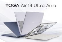 Lenovo представи лаптопа YOGA Air 14 Ultra, тежащ само 975 грама, с OLED екран и чипове Intel Core Ultra