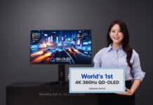 Samsung представи първия в света QD-OLED дисплей с 4K резолюция при 360Hz и 680Hz във Full HD