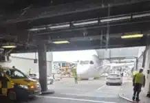 Чисто нов Boeing 787 на Lufthansa „клекна“ на носа минути преди полет до Лос Анджелис