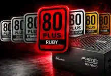 Seasonic 1600W е първото ATX захранване с престижния „рубинен“ сертификат 80 Plus Ruby