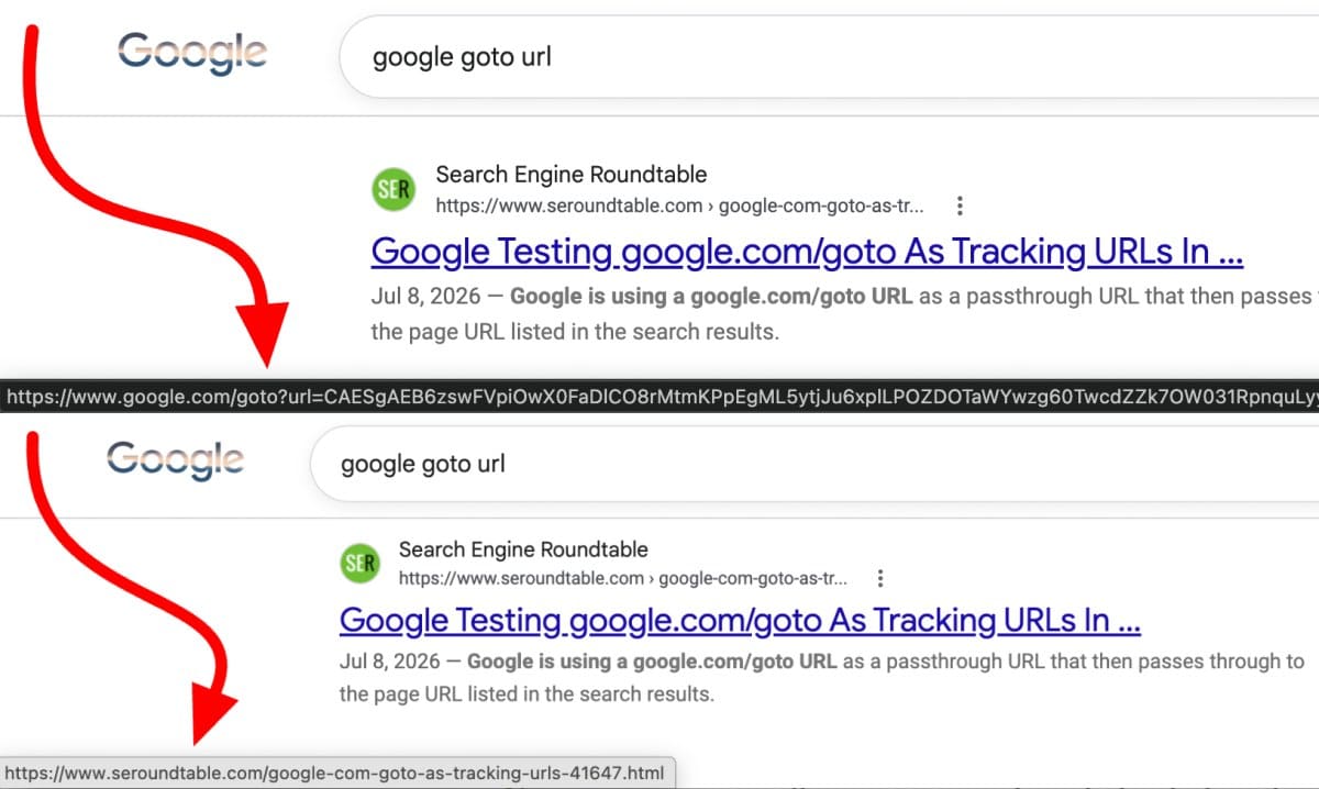 Google започна да пренасочва кликовете от търсенето чрез новите линкове /goto