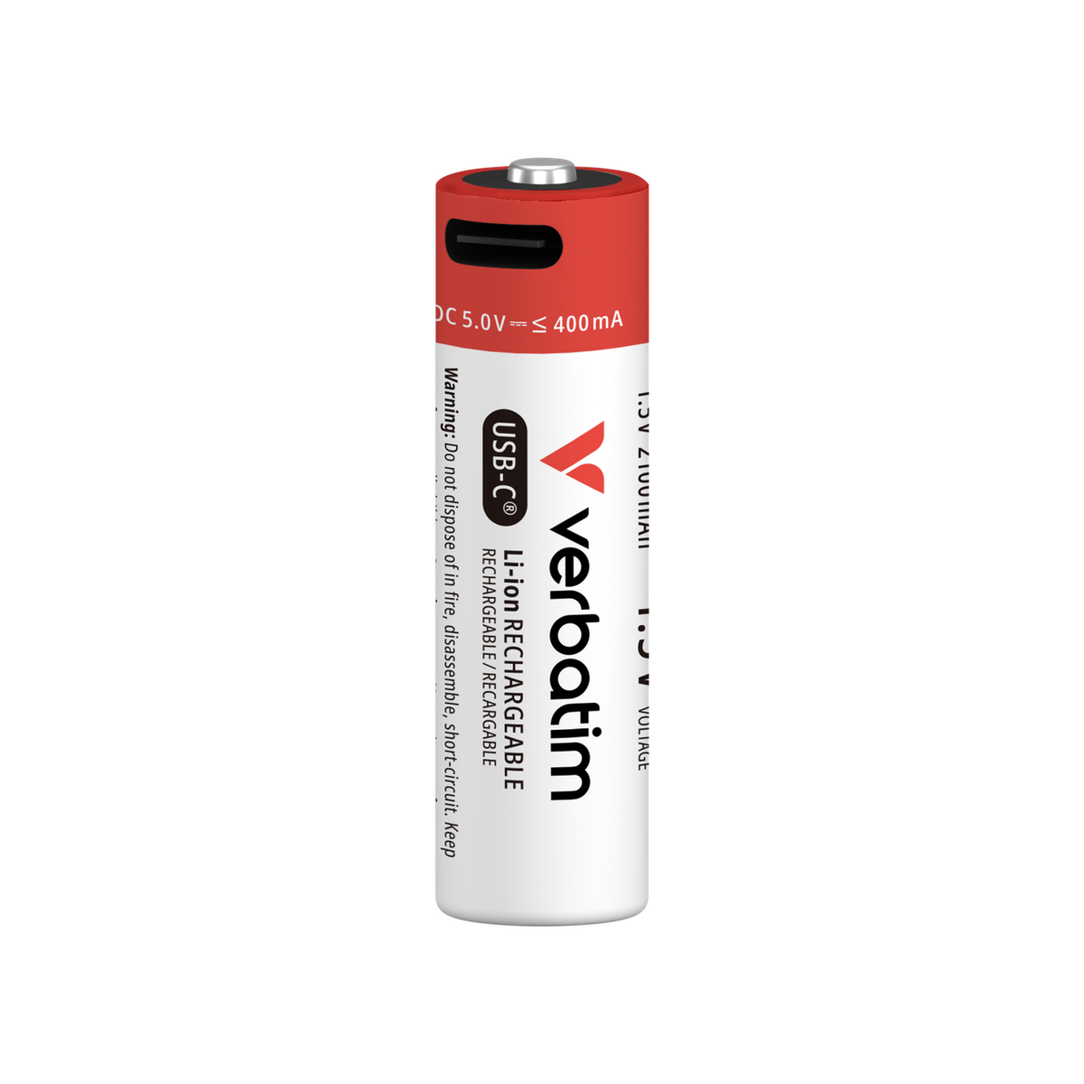 Verbatim представи AA и AAA литиеви батерии, които могат да се презареждат чрез USB-C
